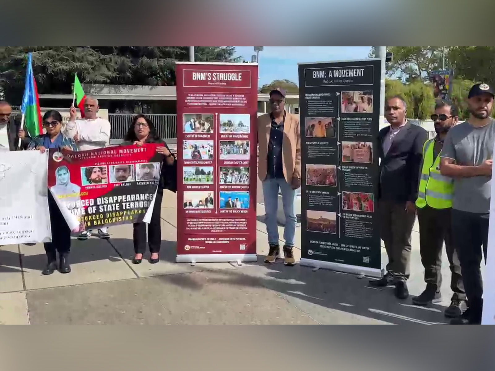 Activists hold protest in Geneva to spotlight human rights abuses in Balochistan