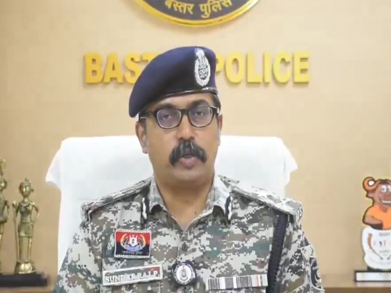 Bastar Inspector General of Police (IGP) P Sundarrai (Photo/ANI)