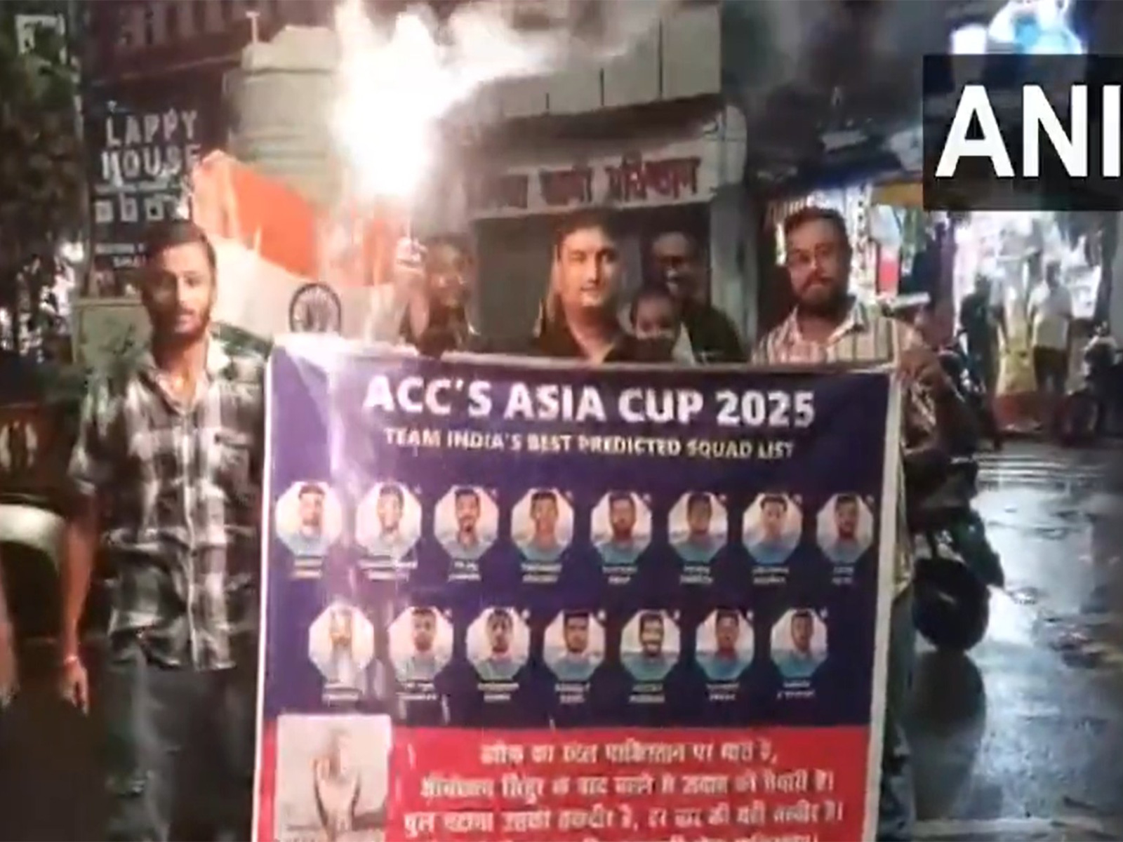 People celebrating in Bihar's Patna after India's win against Pakistan in Asia Cup (Photo/ANI)