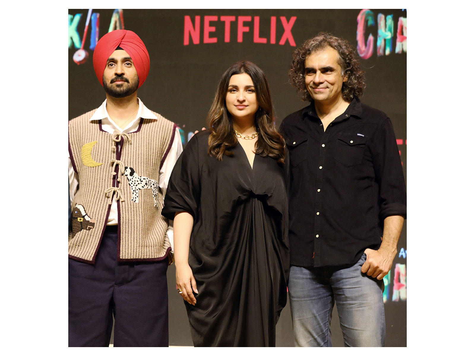 Diljit Dosanjh, Parineeti Chopra, Imtiaz Ali (File photo: ANI)