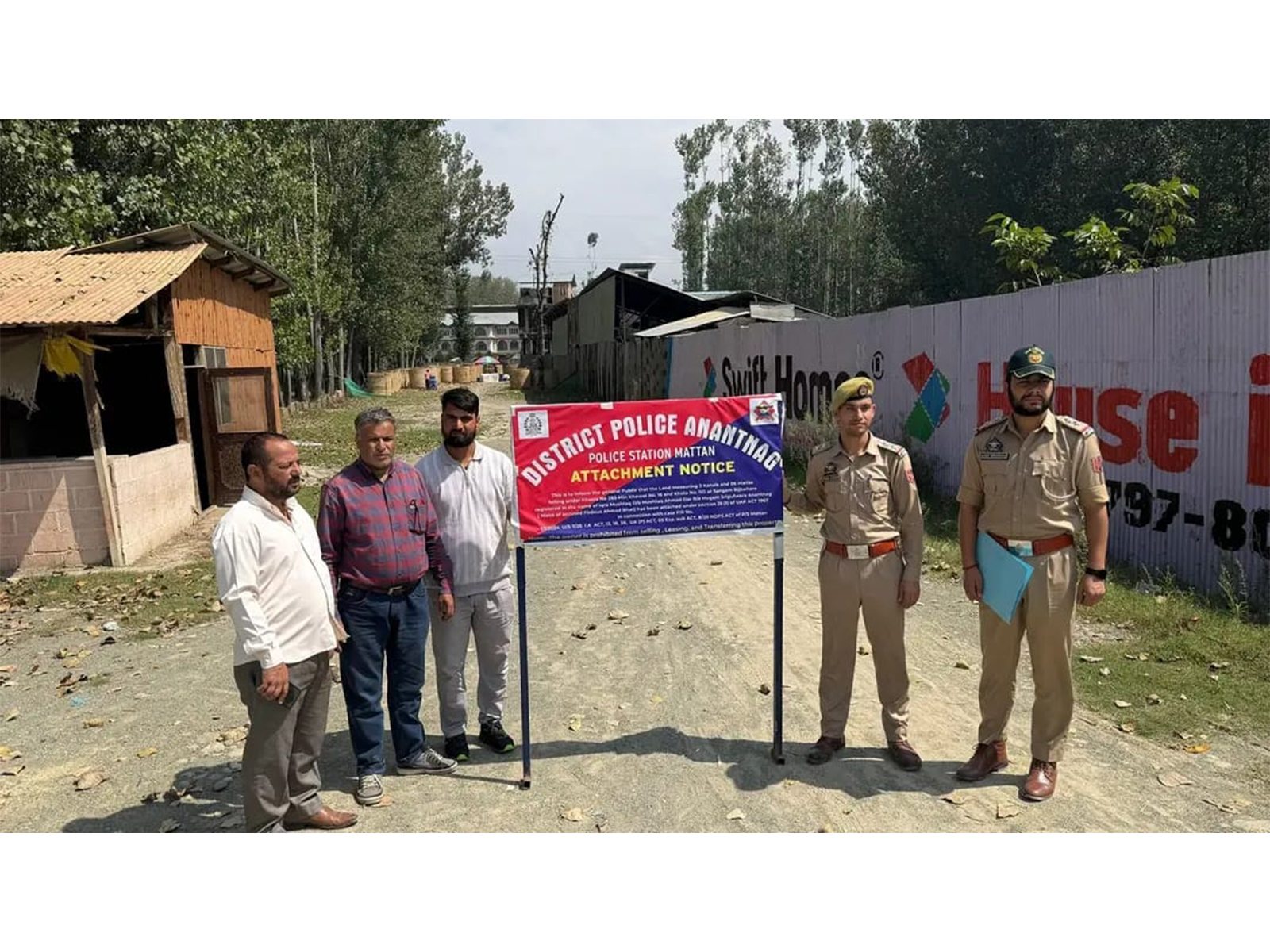 J-K: Anantnag Police attaches immovable property under Narco-Terror case