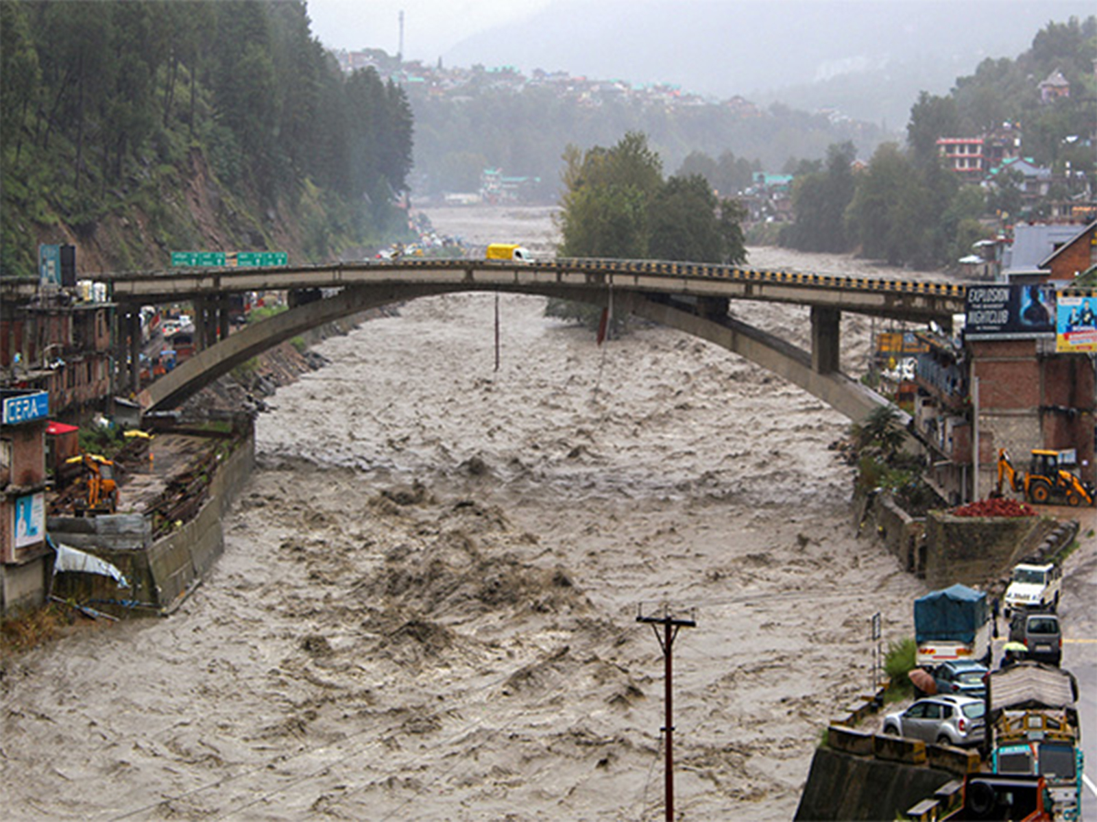 A view of the Swollen Beas River following heavy rains (File Photo/ANI)