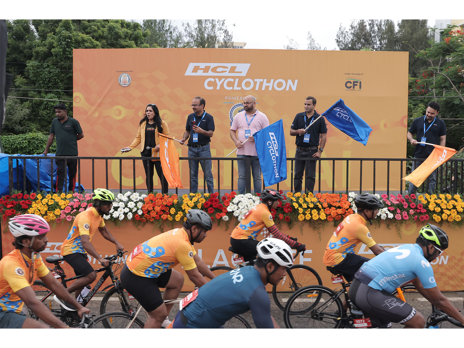More than 2,000 Cyclists pedal for Rs. 33.6 Lakhs at the 3rd edition of HCL Cyclothon Chennai