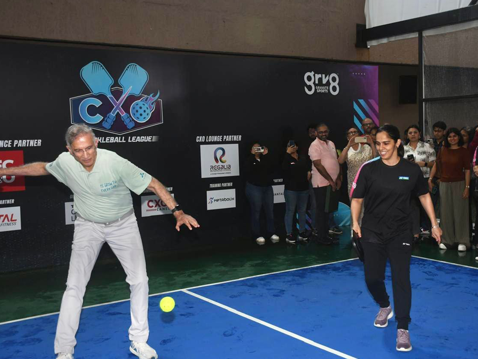 Saina Nehwal plays friendly pickleball match (Photo: PR team) Saina Nehwal plays friendly pickleball match (Photo: PR team)