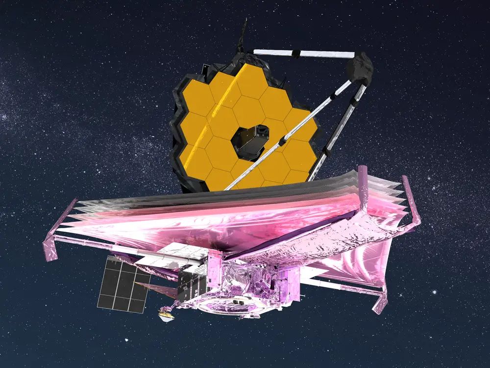 James Webb Space Telescope unfolding in deep space. - Photo Gallery