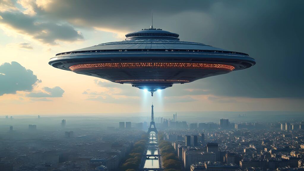 Imaginary global summit debating alien discovery and space policy. - Photo Gallery