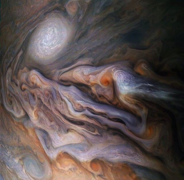 Polar cyclones at Jupiter captured by Juno spacecraft. - Photo Gallery