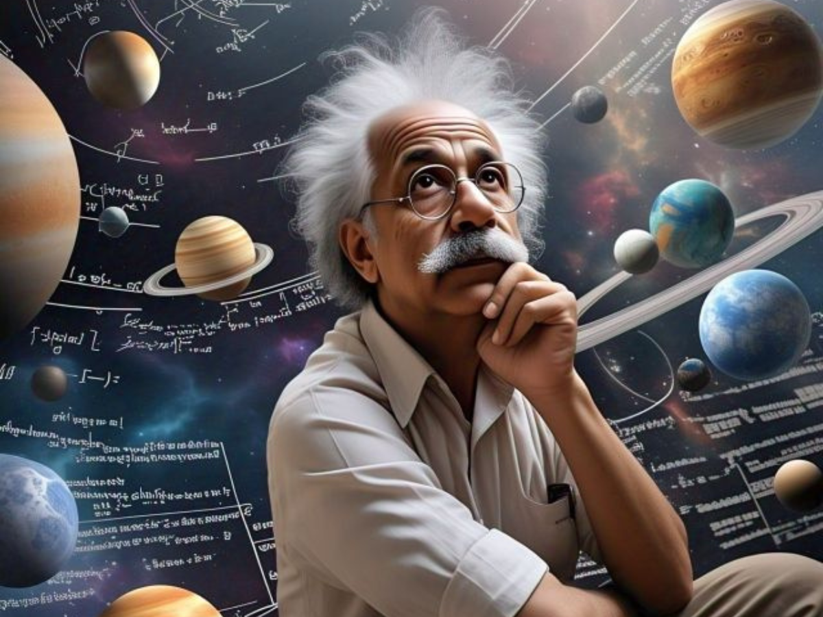 Portrait of Albert Einstein, the physicist behind the theory of relativity. - Photo Gallery