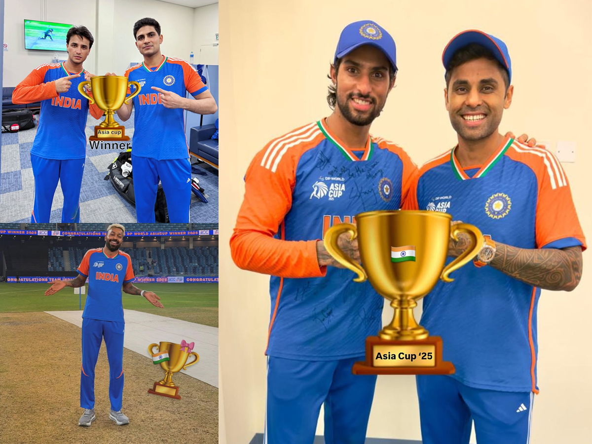 No Trophy, No Problem: Team India Celebrate Asia Cup Celebration With Edited Trophy Photos