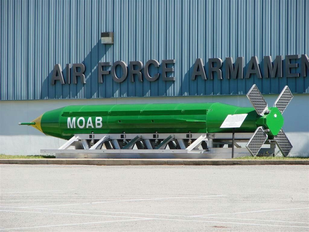 MOAB (Mother of All Bombs) ready for deployment. - Photo Gallery