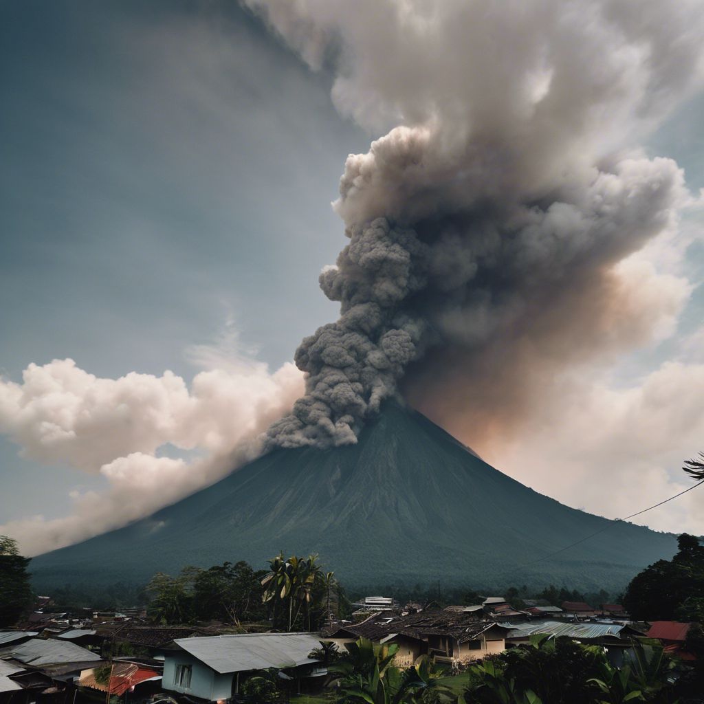 Mount Merapi erupting with smoke and ash in Indonesia. - Photo Gallery