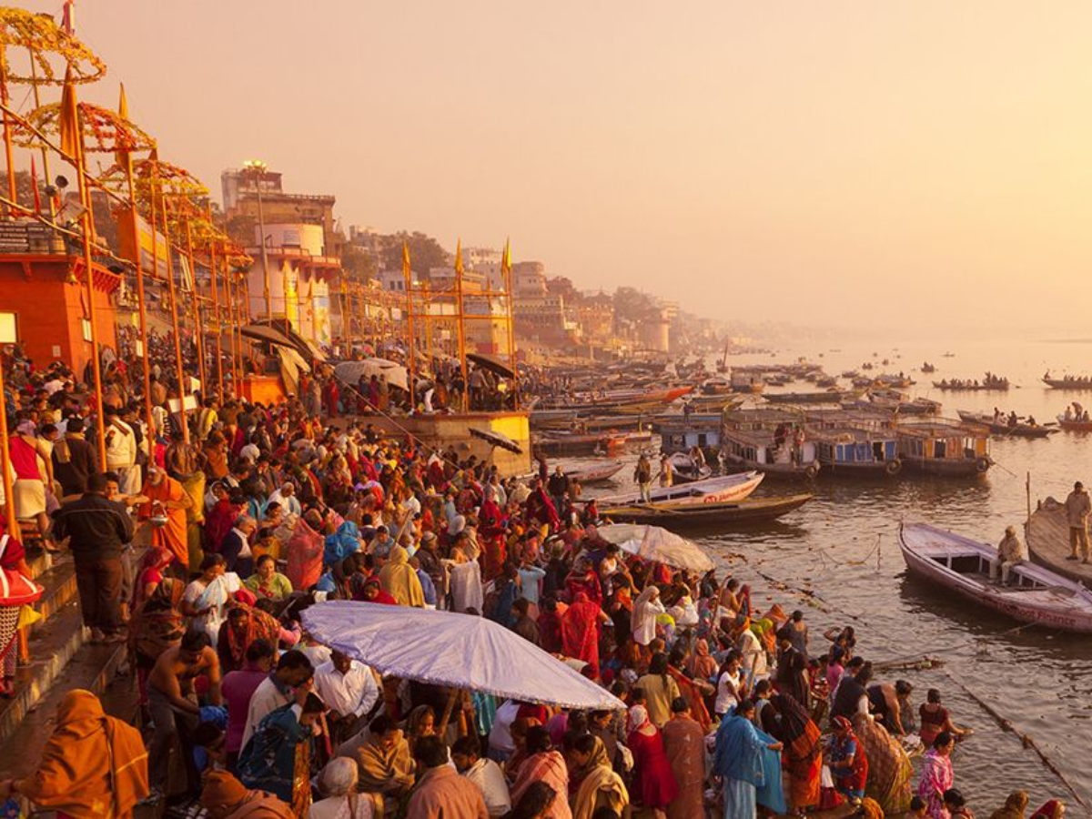 Blood Moon Rises: Varanasi Devotees Bathe in Ganges After Rare Lunar Eclipse