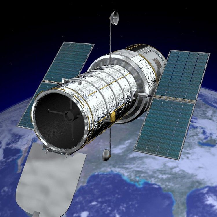 Hubble Space Telescope orbiting Earth since 1990. - Photo Gallery