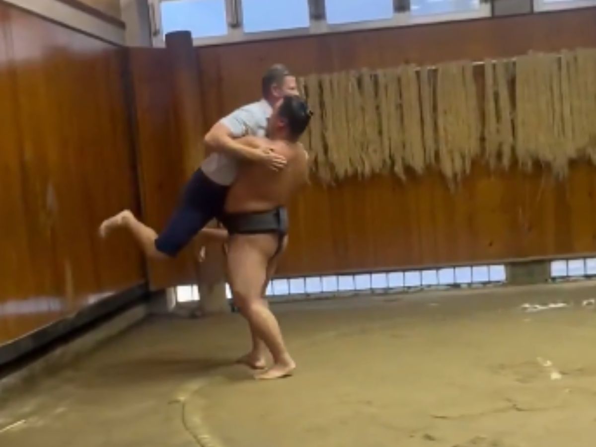 ‘I’ll Stick to Real Estate’: Eric Trump Tries Sumo Wrestling in Japan | Watch
