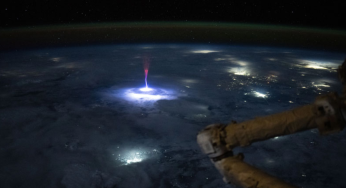 NASA’s September 9: Stunning Gigantic Red Jet Lightning Captured from Space Above Earth | Picture of the day