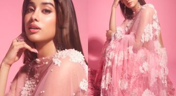Janhvi Kapoor Stuns in Blush Pink Manish Malhotra Lehenga – A Perfect Festive Look You Can’t Miss!