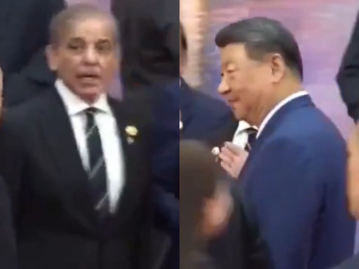 PM Shehbaz Sharif Left Red-Faced as Xi Jinping Walks Past Him at SCO Summit