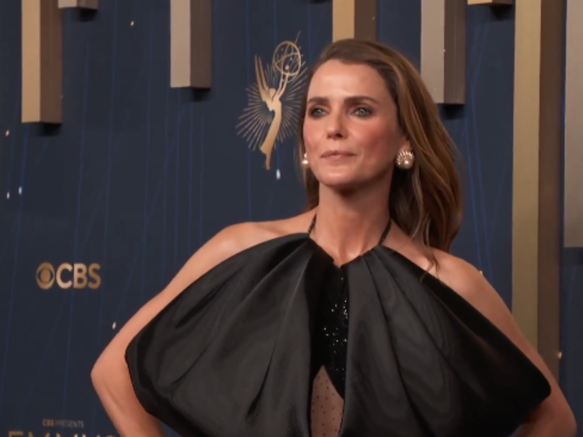 Keri Russell in a sparkling Armani gown at the 2025 Emmys. - Photo Gallery