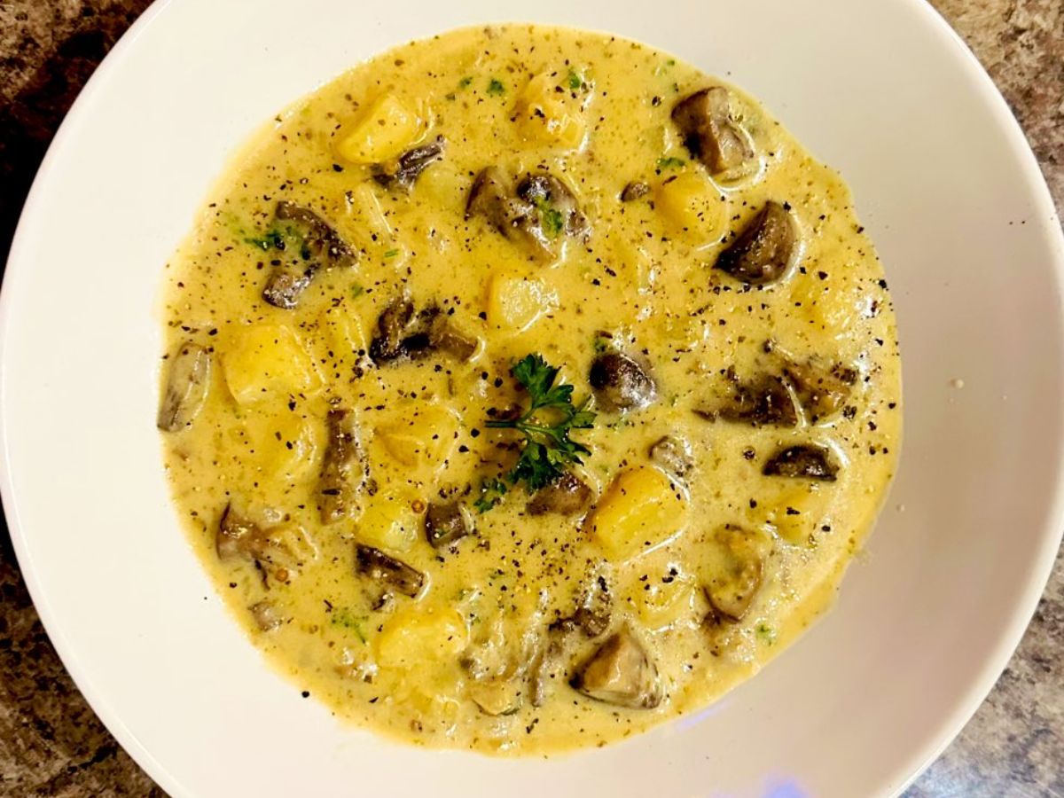 mushroom and potato Soup