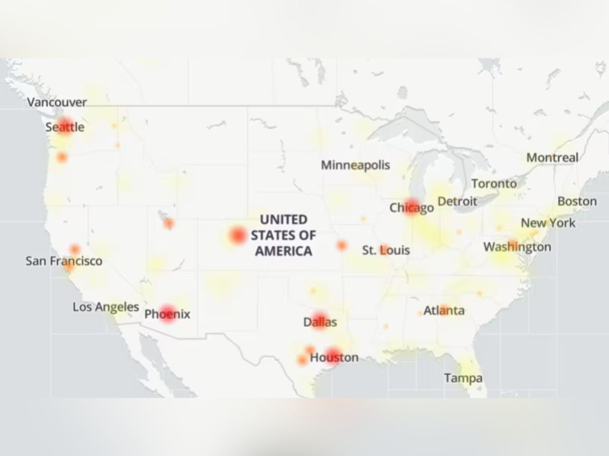 outage map for Starlink internet