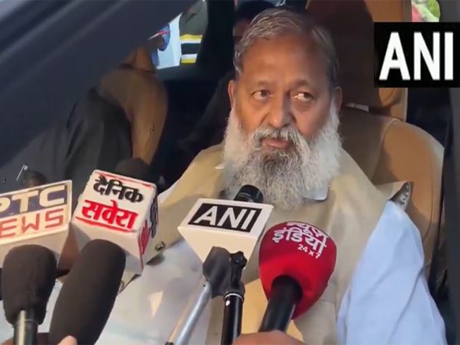 "Deceitful party only indulges in deception," Anil Vij slams Congress over deepfake of PM Modi's late mother