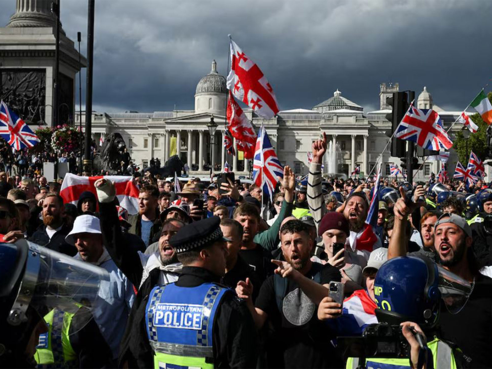 "Unite the Kingdom" rally: UK PM defends right to protest, denounces assault on cops, racism
