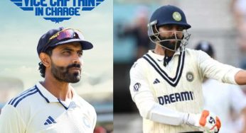 Ravindra Jadeja Appointed Vice-Captain for Test Series Against West Indies