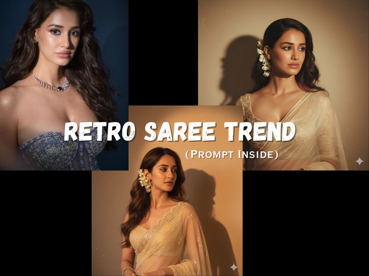 Nano Banana AI vs ChatGPT, Qwen, Grok & Gemini: Top Free and Paid AI Alternative to Create Viral Trending Retro Saree (Prompt Inside)