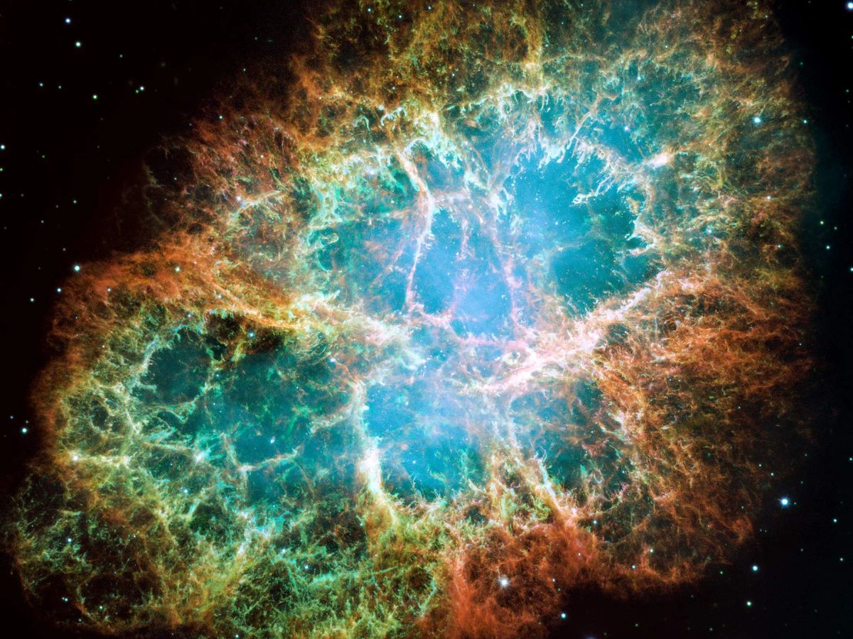 The Crab Nebula’s glowing supernova filaments. - Photo Gallery
