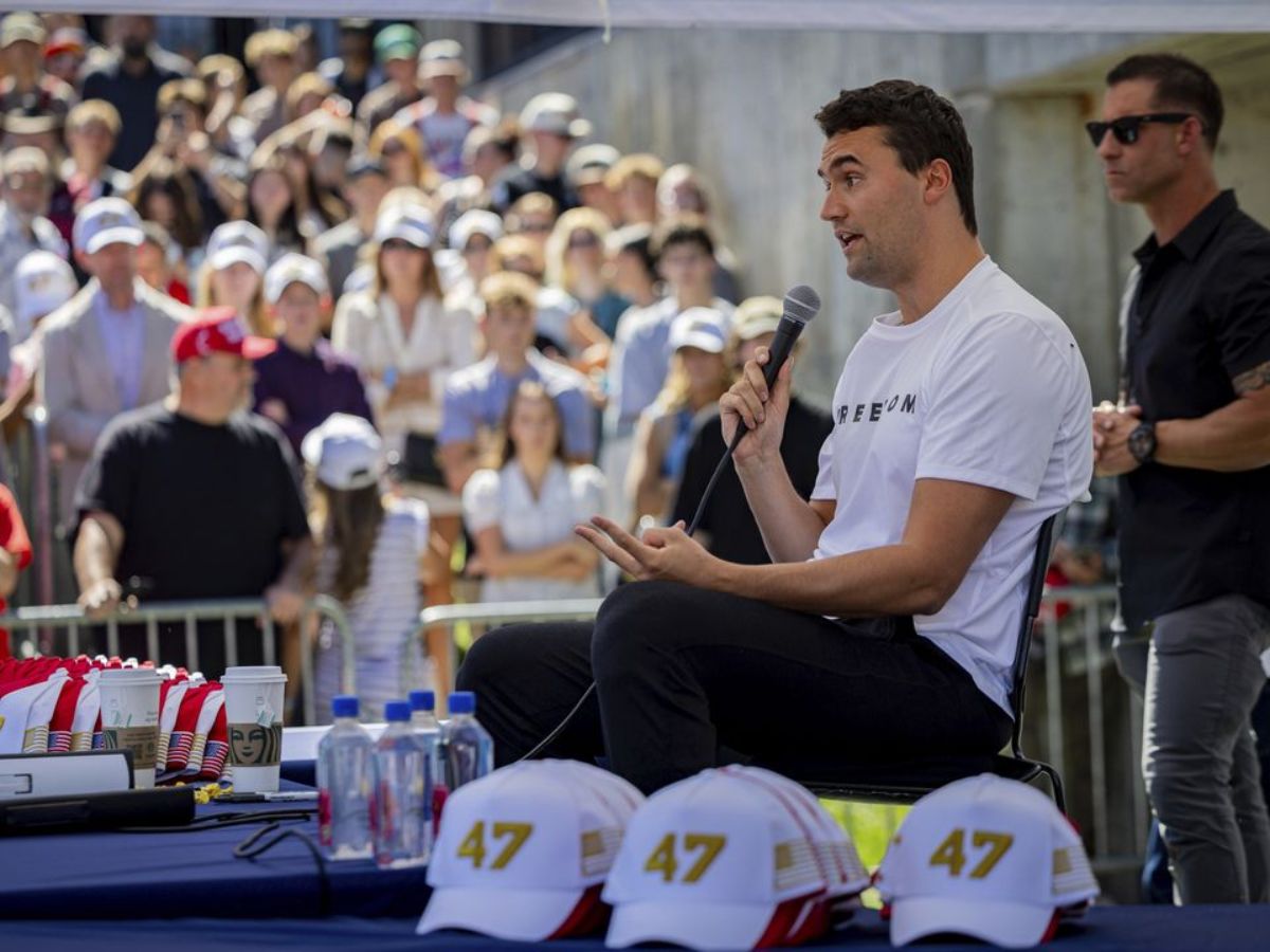 Shocking Video Captures Cold- Blood Shooting of Conservative Activist, Charlie Kirk on Campus | Watch