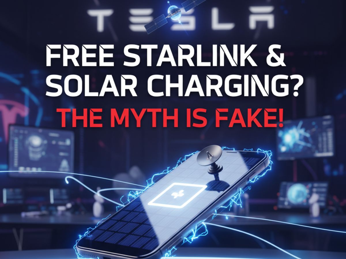 Fact Check: Free Starlink and Solar Charging? The Truth Behind the Viral Tesla Smartphone Myth