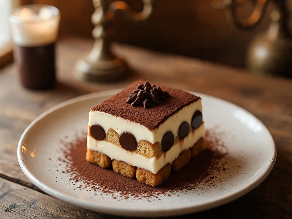 Authentic Italian tiramisu with cocoa powder - Photo Gallery
