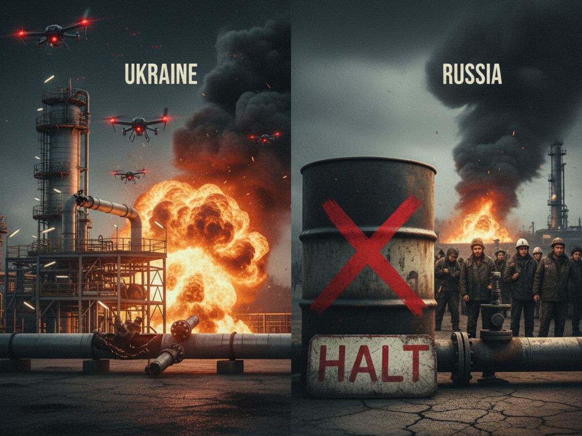 Ukraine’s Energy War Intensifies as Drone Strikes Force Russia to Halt Fuel Exports