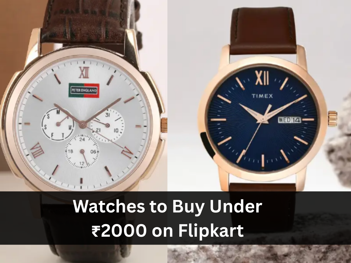 Flipkart Big Billion Days 2025: Best Wrist Watches to Buy Under Rs. 2000 (Timex, Peter England and More)