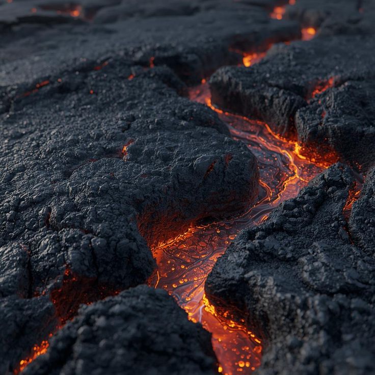Bubbles of gas trapped in viscous magma - Photo Gallery
