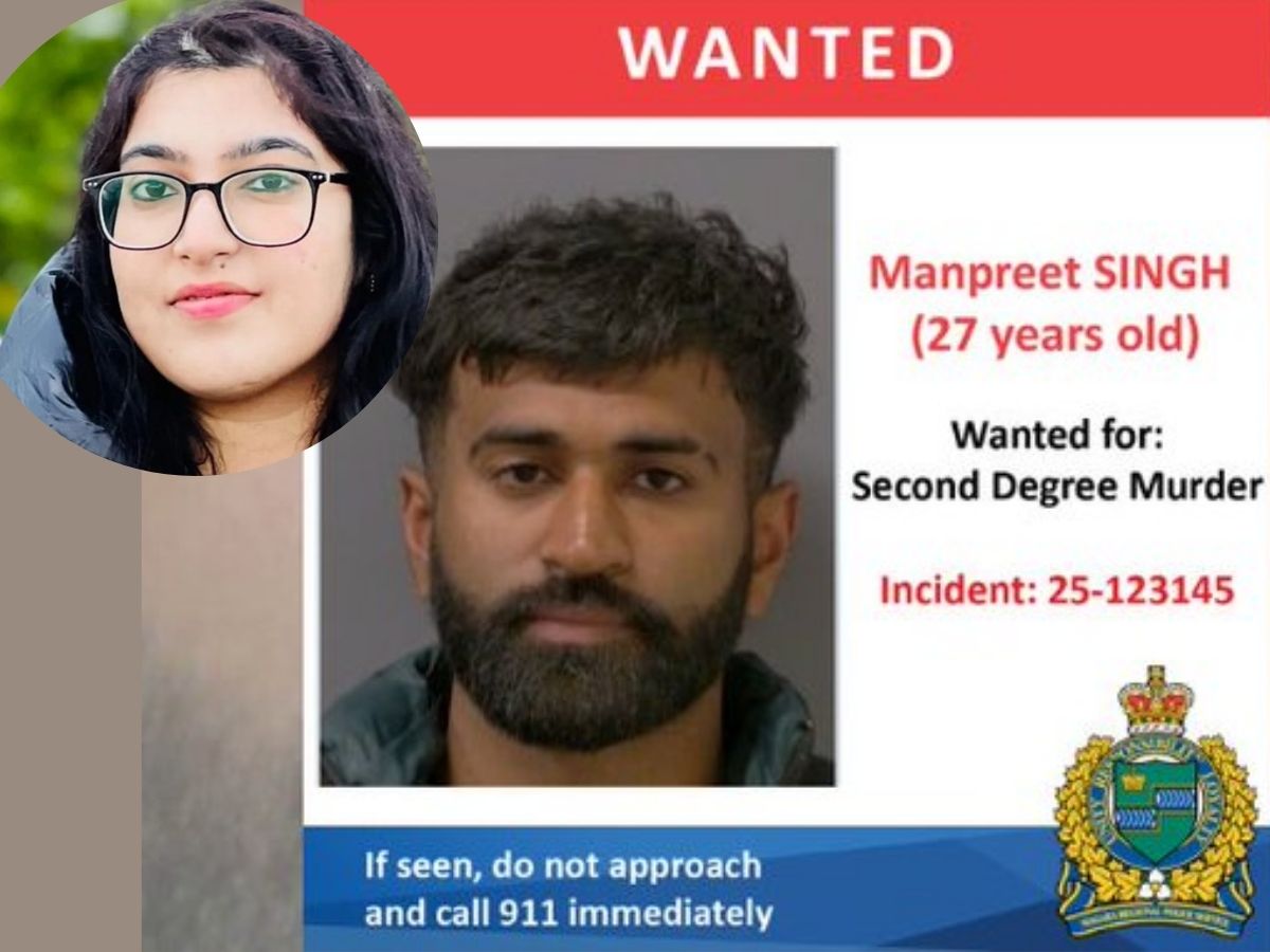 Indian-Origin Woman Amanpreet Saini Killed in Canada; Police Issue Arrest Warrant as Suspect Manpreet Singh Flees to India