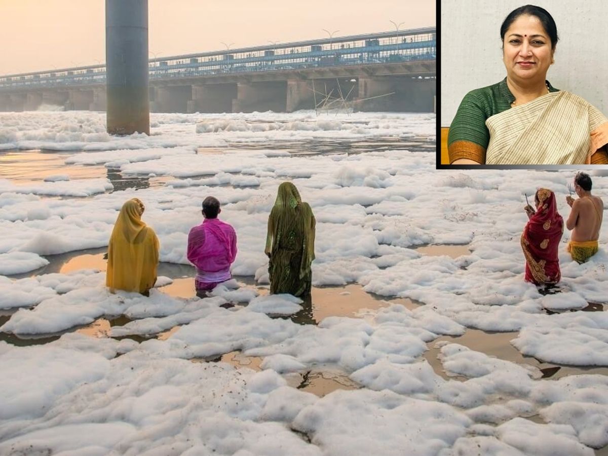 Yamuna Clean for Chhath? CM’s Froth-Free Claim Meets With AAP’s ‘Hypocrisy’ Charge