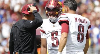 Marcus Mariota’s Pick-Six Dampens Washington’s Hopes After Jayden Daniels’ Injury