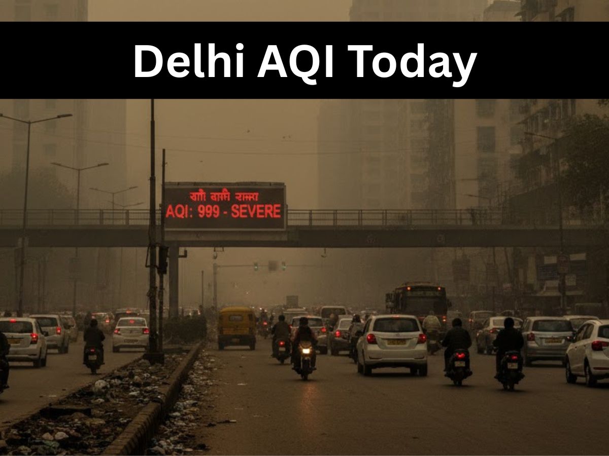 Delhi AQI Today: Latest AQI Status in Delhi Shows Most Localities with ‘Poor’ Air Quality
