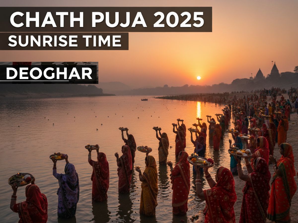 Deoghar Chhath Puja 2025 Sunrise Time: Check Usha Arghya Sunrise Time, Muhurat, Rituals, Parana Date & Puja Vidhi