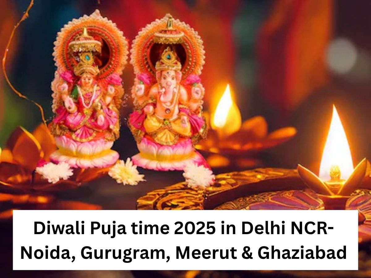 Diwali 2025 Puja Time in Delhi NCR – Noida, Gurugram, Meerut & Ghaziabad