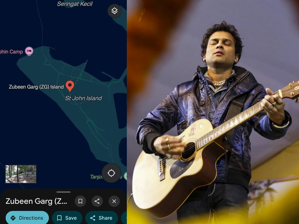 Emotional Tribute: Google Maps Shows ‘Zubeen Garg Island’ After Singer’s Death