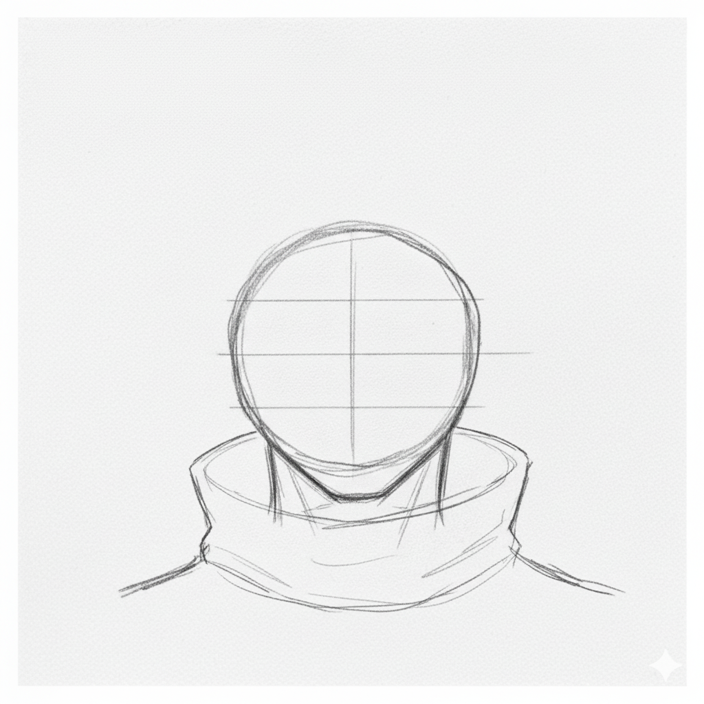 How to draw gojo with pencil 8