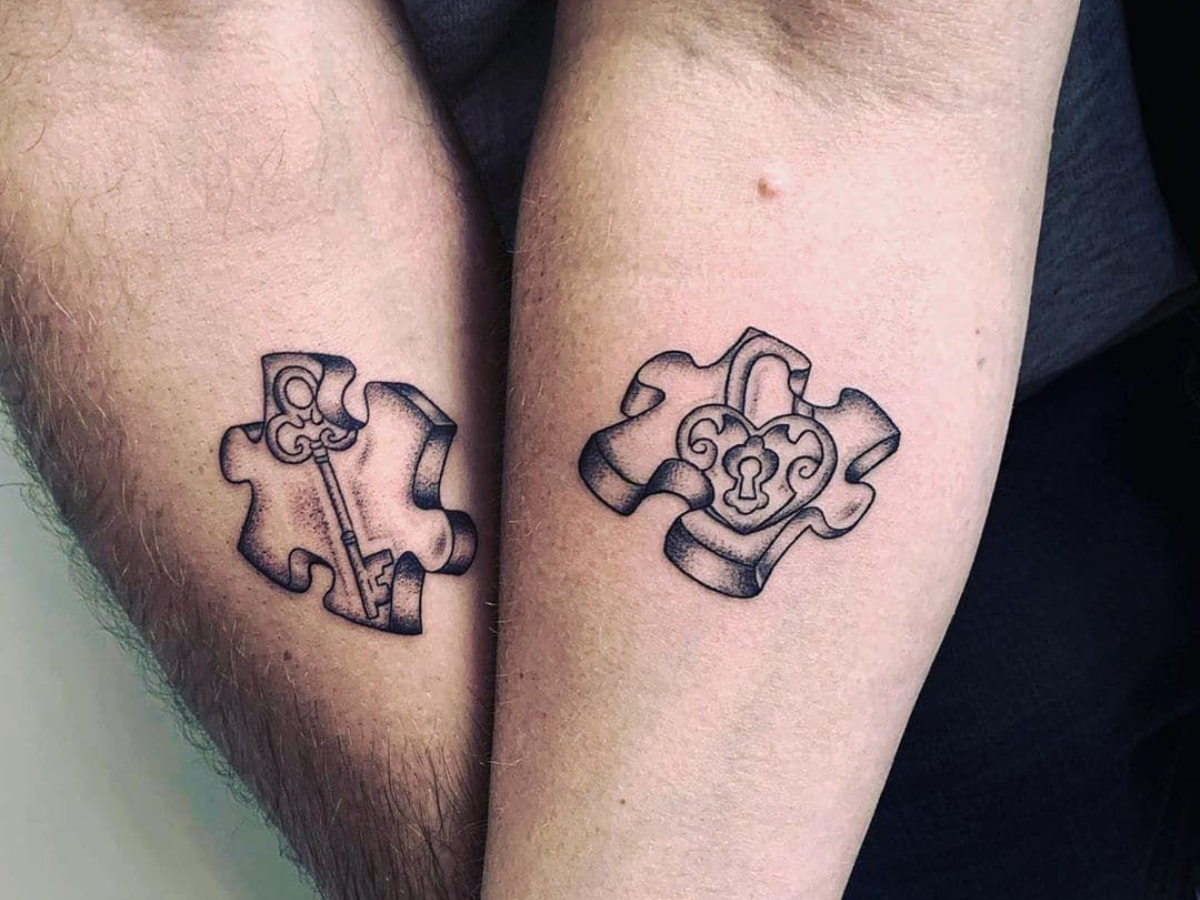 Puzzle Piece Tattoos - Photo Gallery