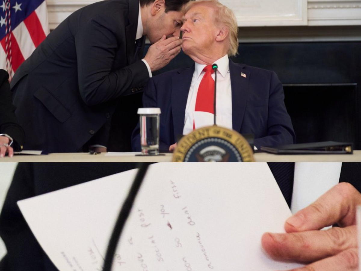 Rubio Gives Secret Note to Trump with This Message on Gaza| WATCH