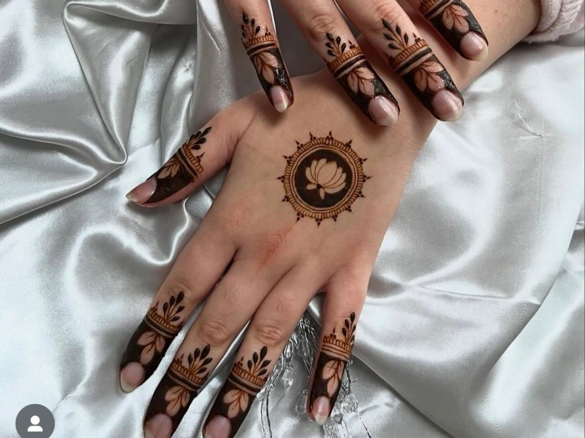 Karva Chauth Simple Mehndi Designs for Working Women