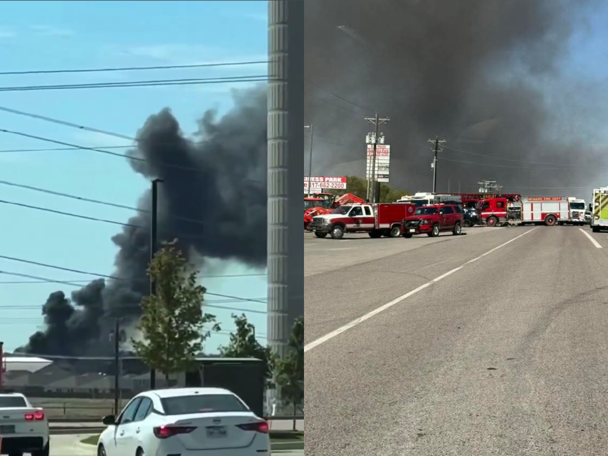 Texas Plane Crash CCTV Video: Small Aircraft Collides with Tractor-Trailer, Two Dead| WATCH