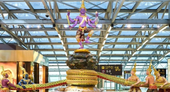 Samudra Manthan Statue Steals the Spotlight at Bangkok Suvarnabhumi Airport| WATCH