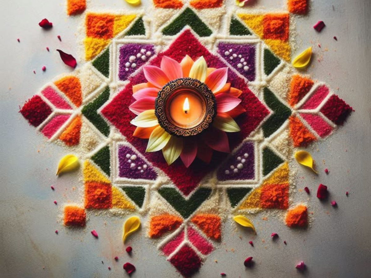 Organic Rangoli - Photo Gallery