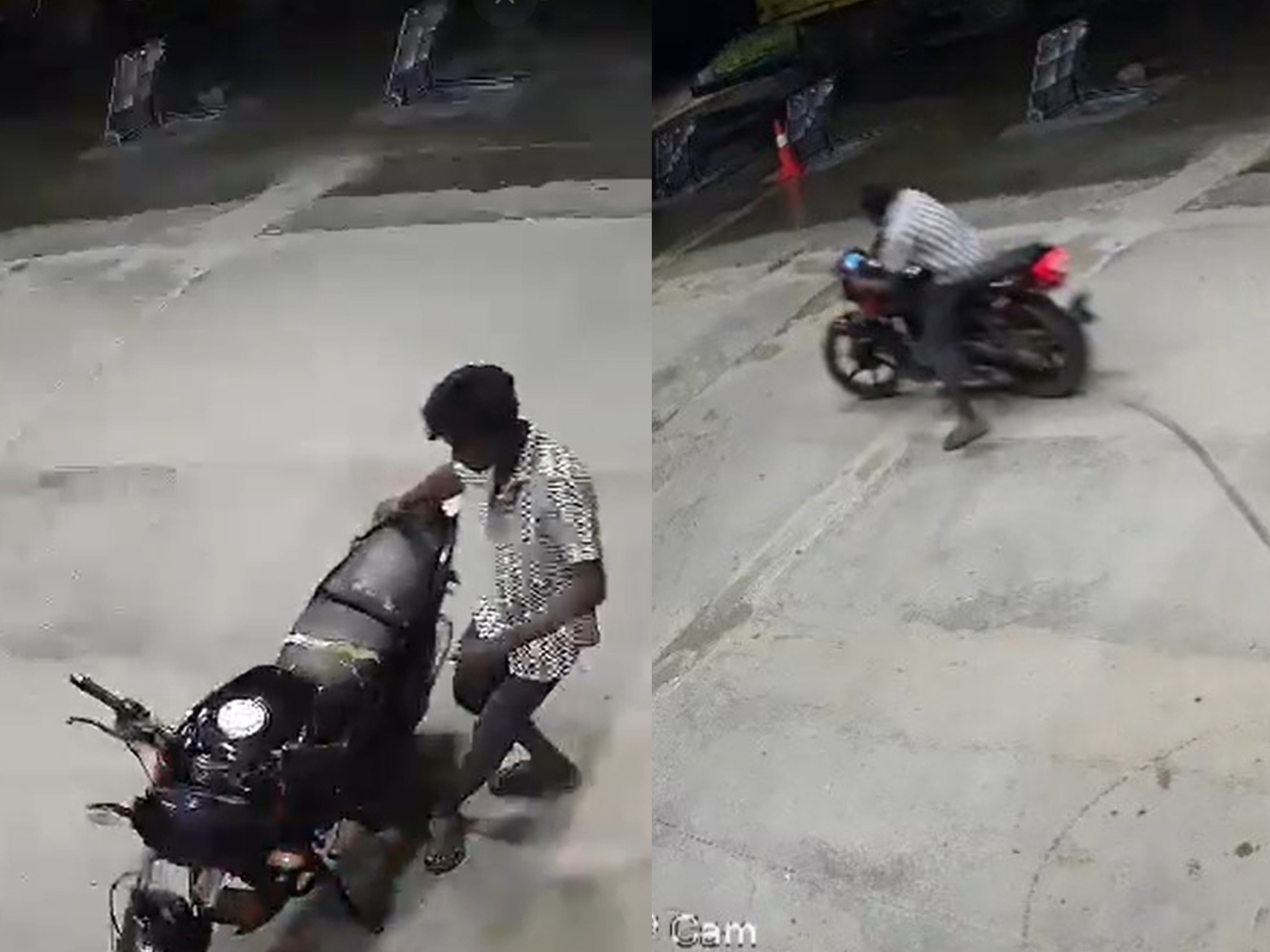 Kurnool Bus Fire: CCTV Claims to Capture ‘Drunk’ Biker Moments Before Crash | Watch